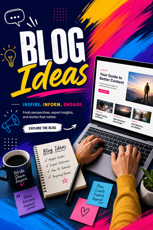 Blog Banner — vibrant style blog banner