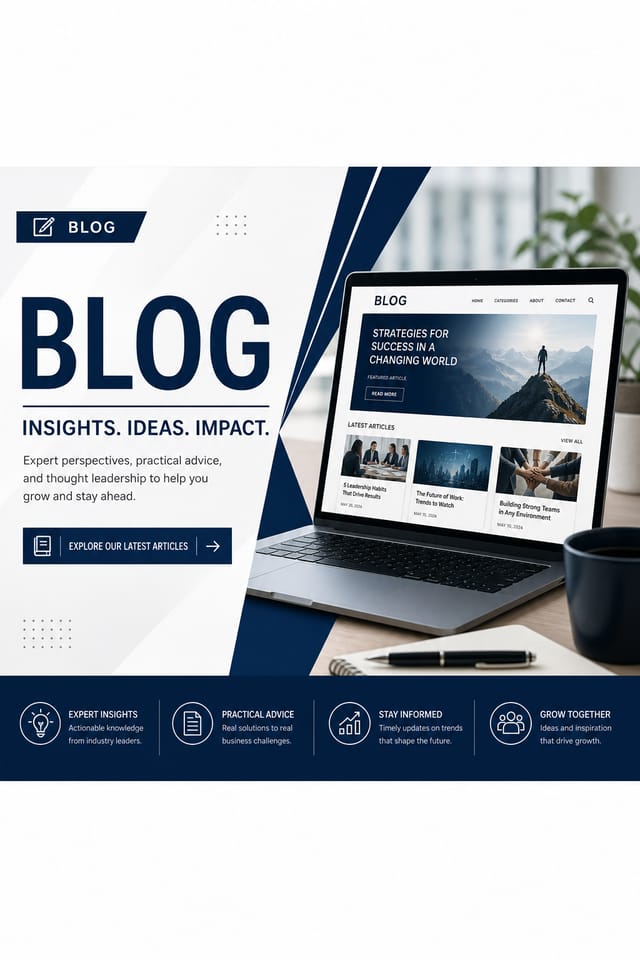 Blog Banner — corporate style blog banner