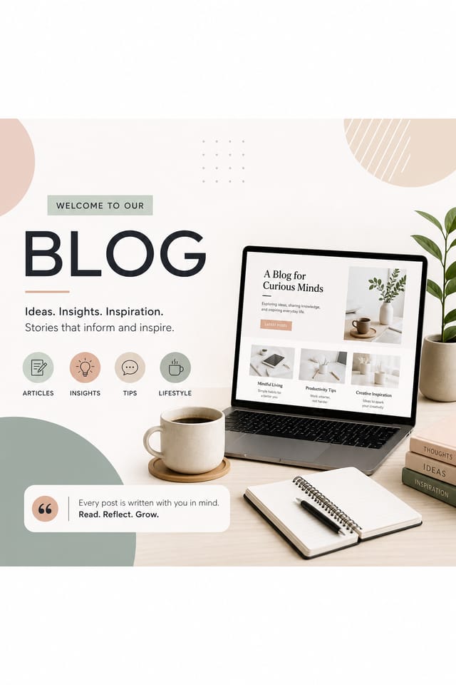 Blog Banner — modern style blog banner