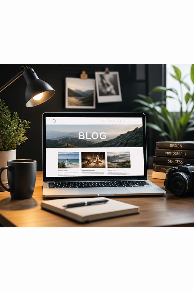 Blog Banner — photo-realistic style blog banner