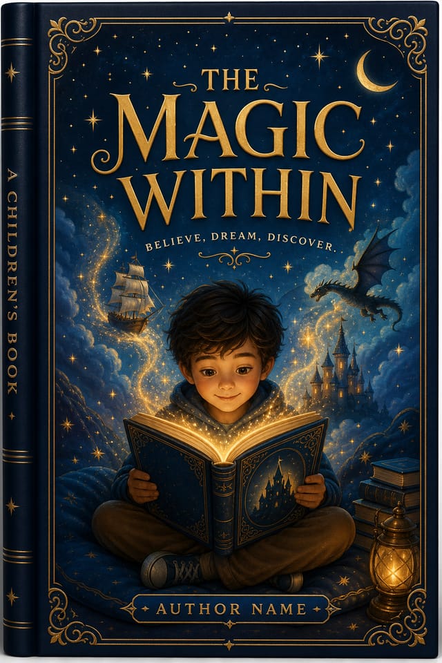Children Book Cover — elegant style book cover