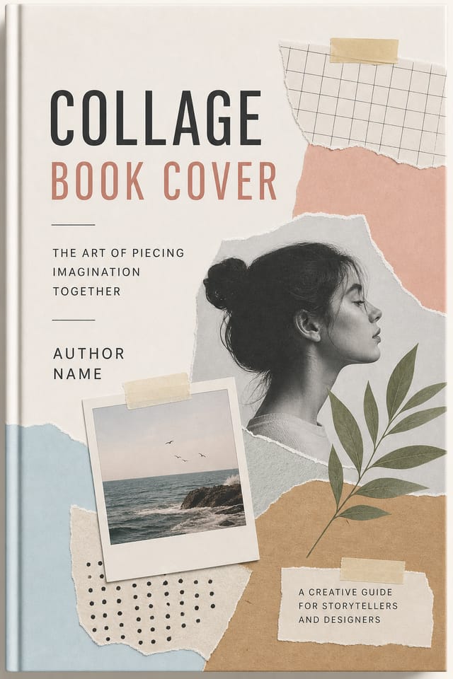 Collage Book Cover — modern style book cover