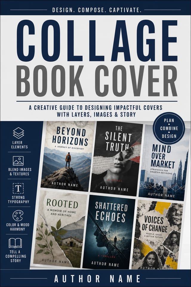 Collage Book Cover — corporate style book cover