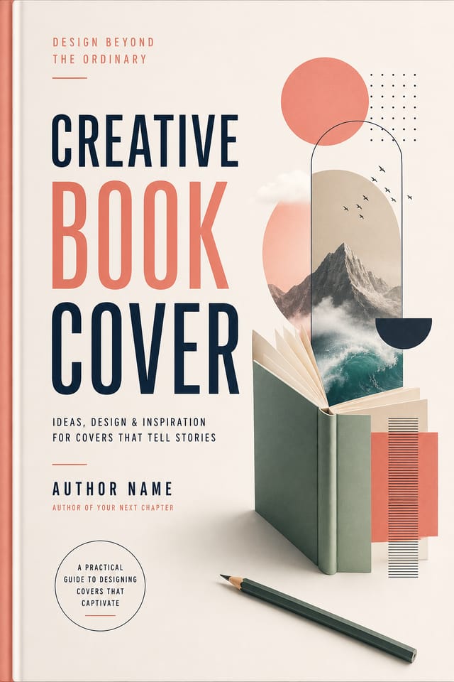 Creative Book Cover — modern style book cover