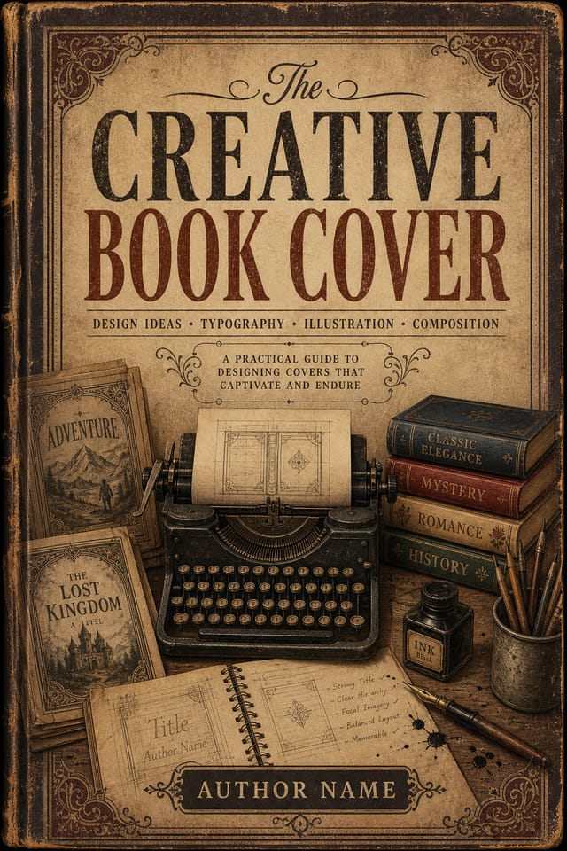 Creative Book Cover — vintage style book cover