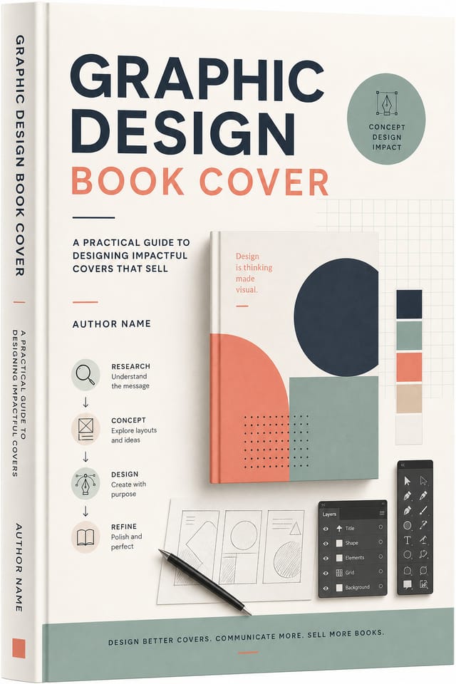 Graphic Design Book Cover — modern style book cover