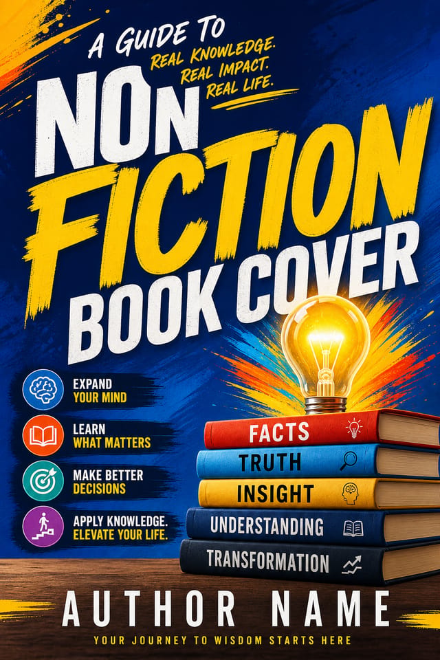 Non Fiction Book Cover — vibrant style book cover