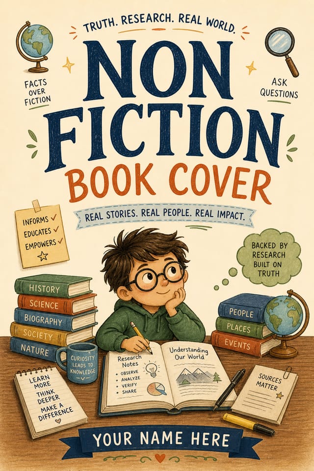 Non Fiction Book Cover — illustration style book cover