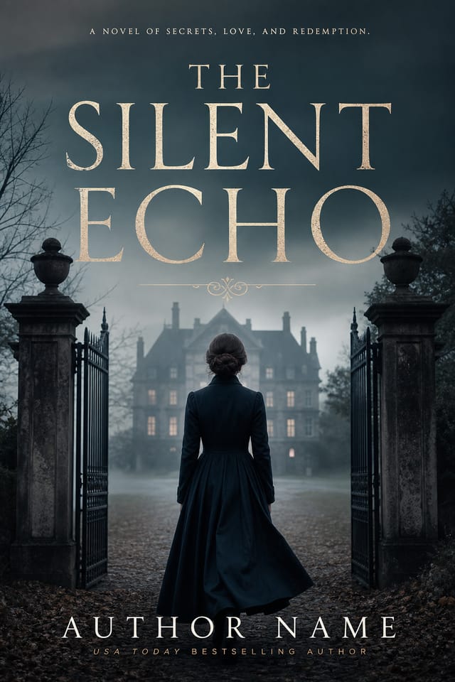 Novel Book Cover — photo-realistic style book cover
