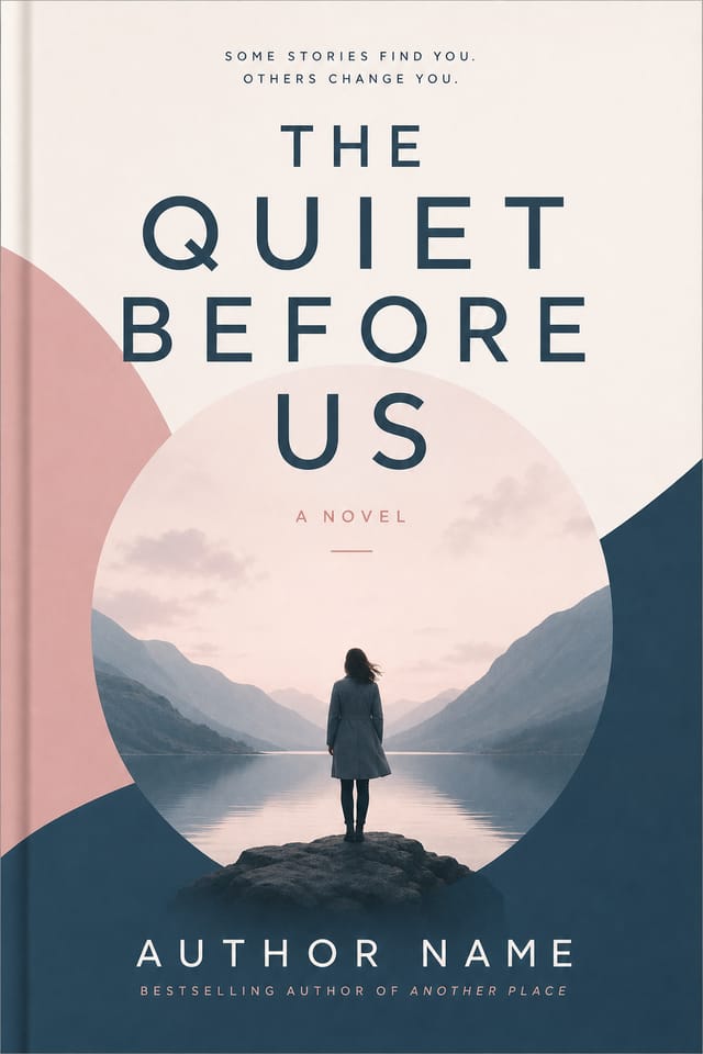 Novel Book Cover — modern style book cover