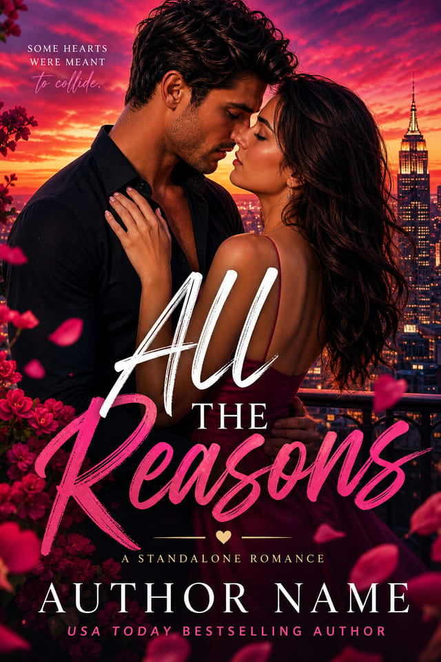 Romance Book Cover — vibrant style book cover
