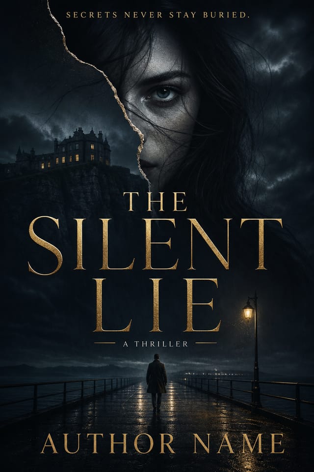 Thriller Book Cover — elegant style book cover