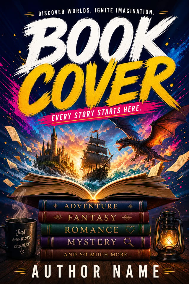 Book Cover — vibrant style book cover