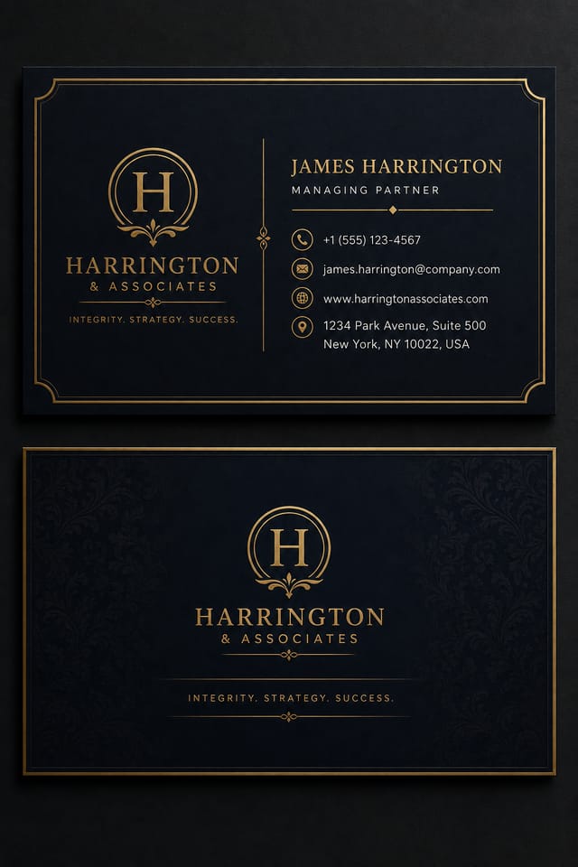 Classic Business Card — elegant style business card design