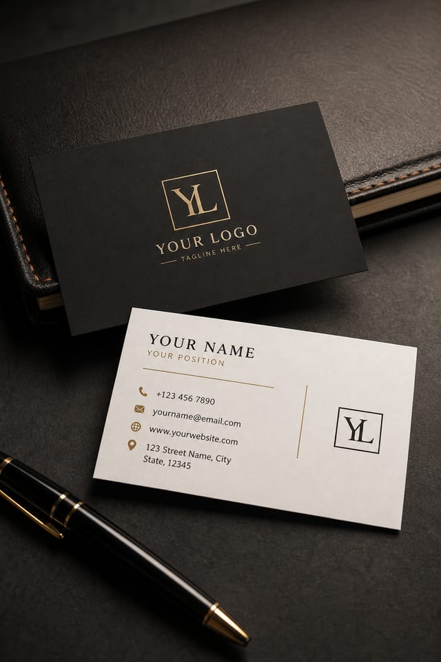 Classic Business Card — photo-realistic style business card design