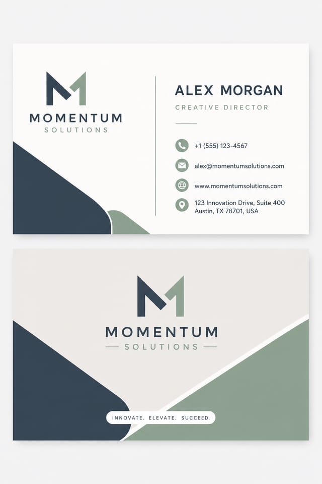 Modern Business Card — modern style business card design