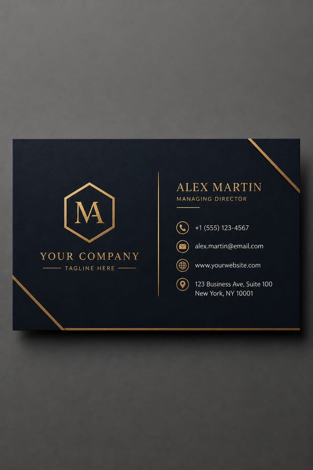 Simple Business Card — elegant style business card design