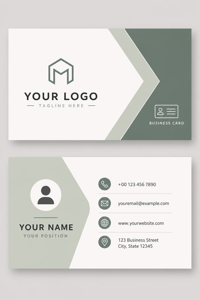 Business Card — modern style business card design