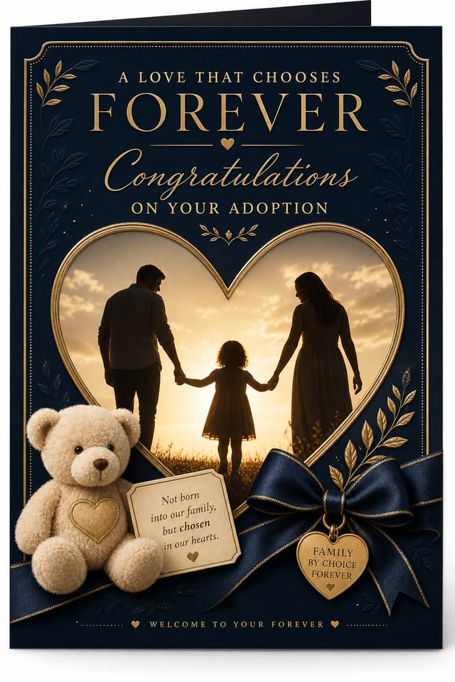 Adoption Card — elegant style card design