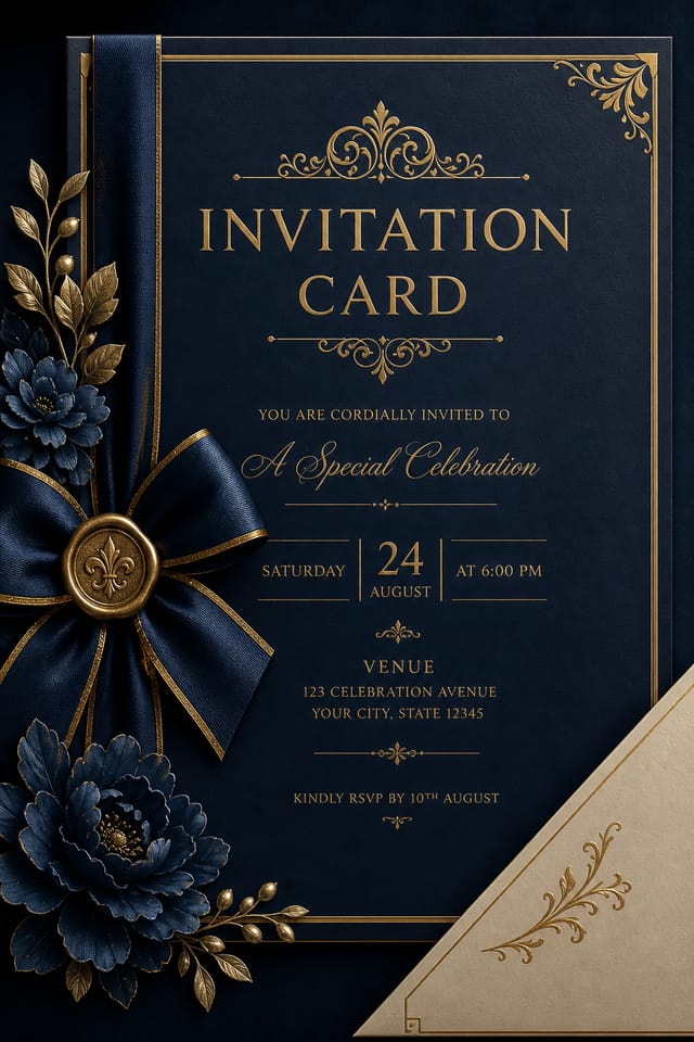 Invitation Card — elegant style card design