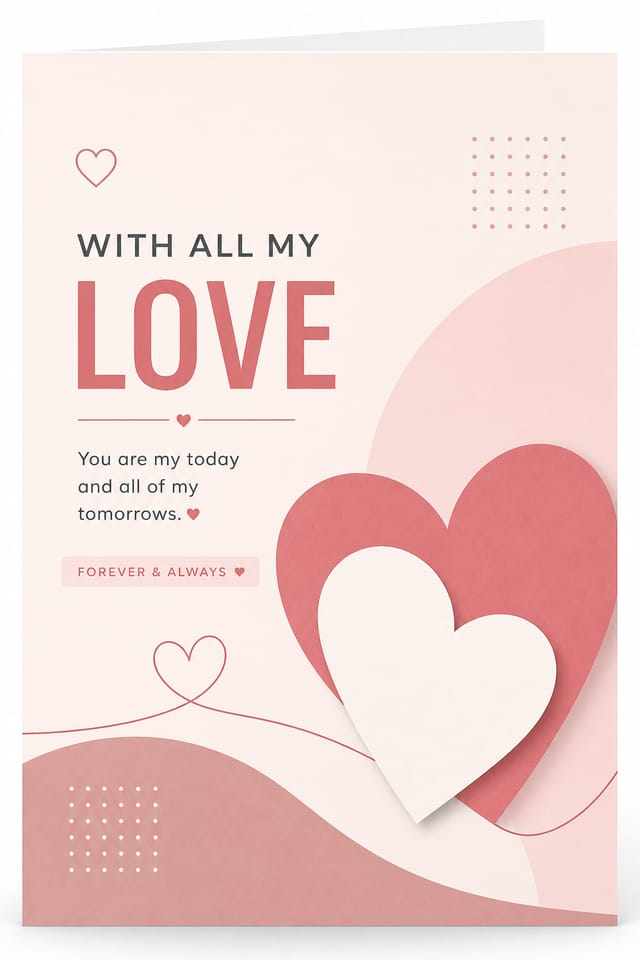 Love Card — modern style card design