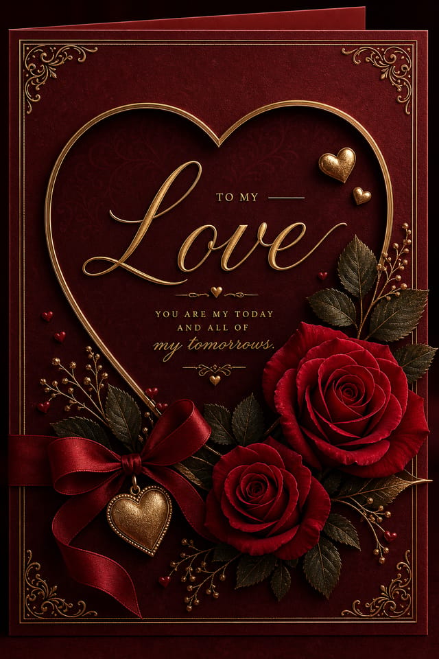 Love Card — elegant style card design