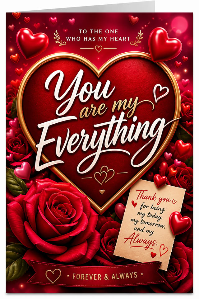Love Card — vibrant style card design