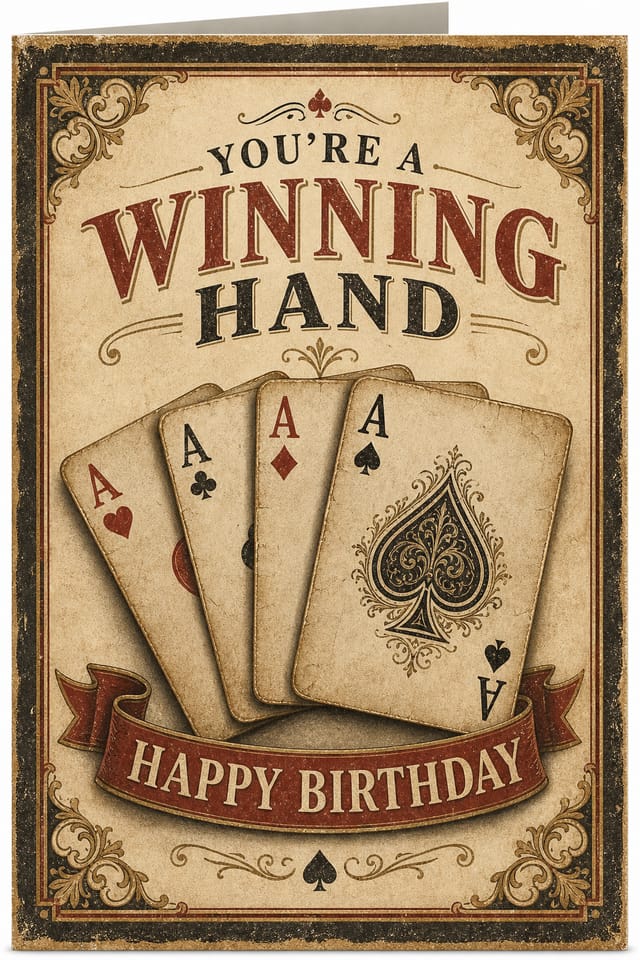 Card — vintage style card design
