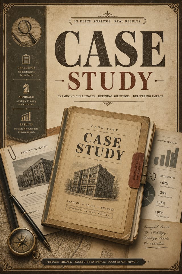 Case Study — vintage style case study