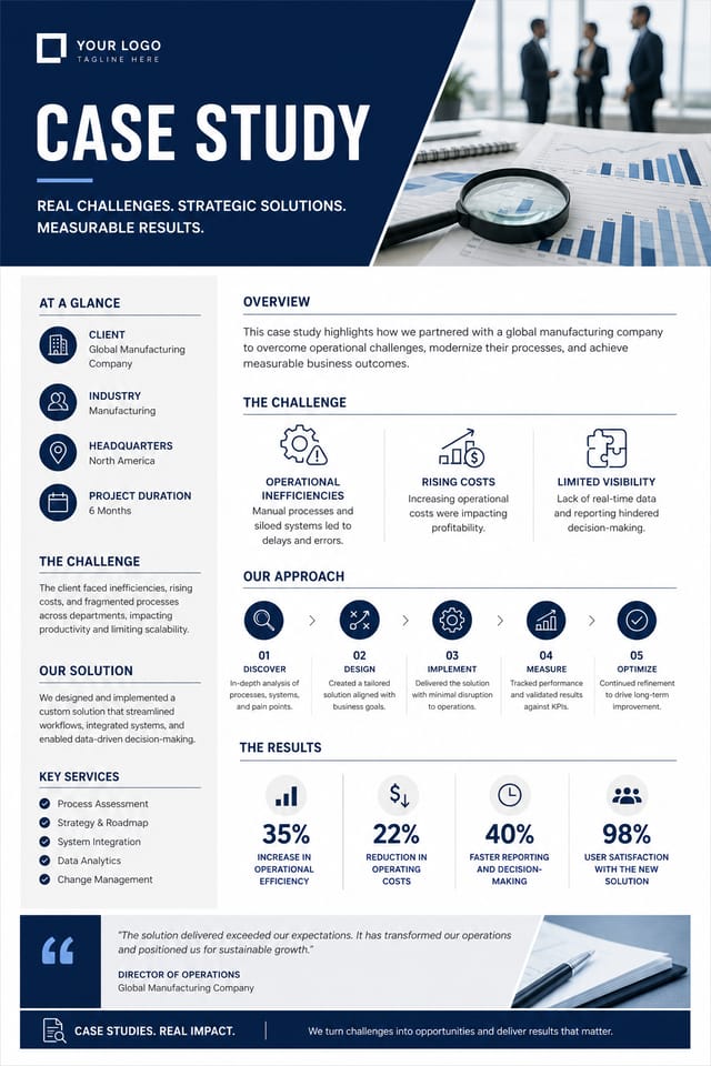 Case Study — corporate style case study