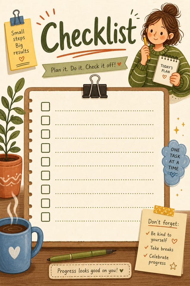 Checklist — illustration style checklist
