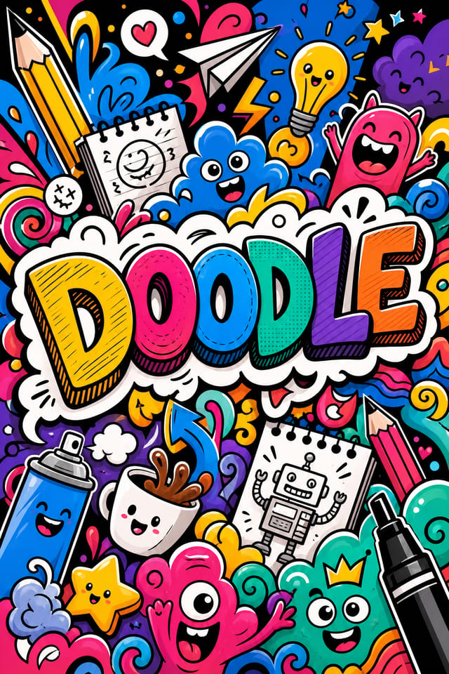 Doodle — vibrant style doodle