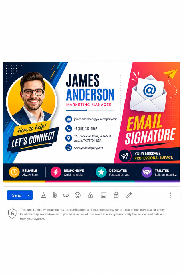 Email Signature — vibrant style email signature