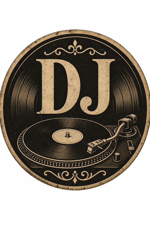 DJ Favicon — vintage style favicon design