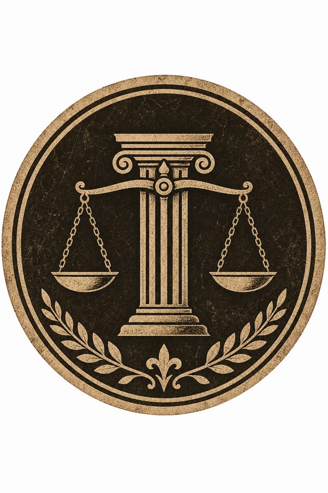 Law Favicon — vintage style favicon design