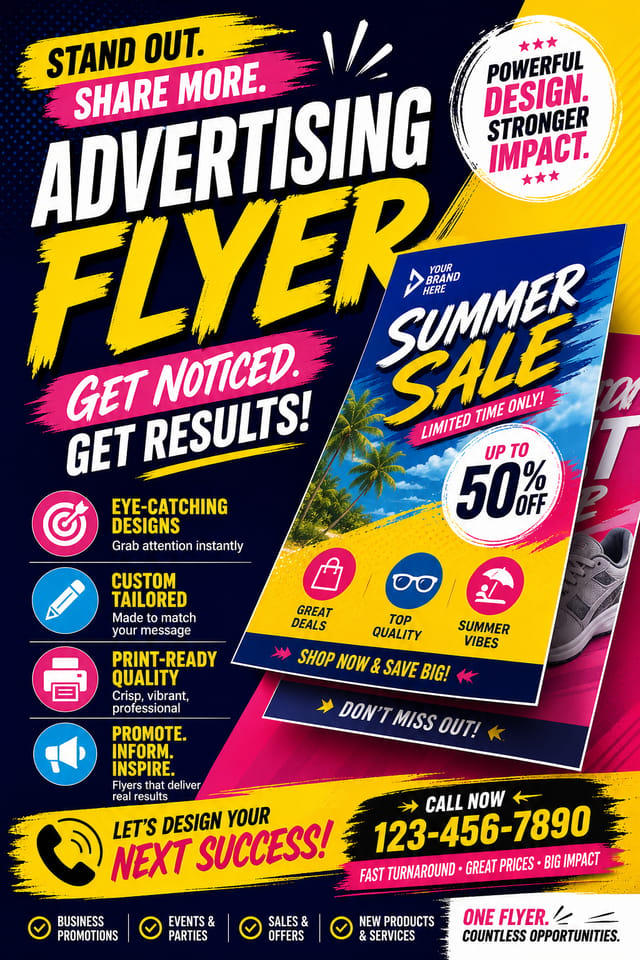 Advertising Flyer — vibrant style flyer