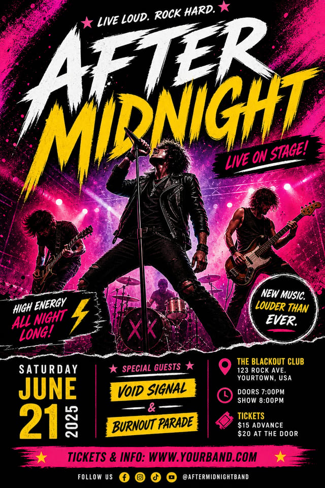 Band Flyer — vibrant style flyer