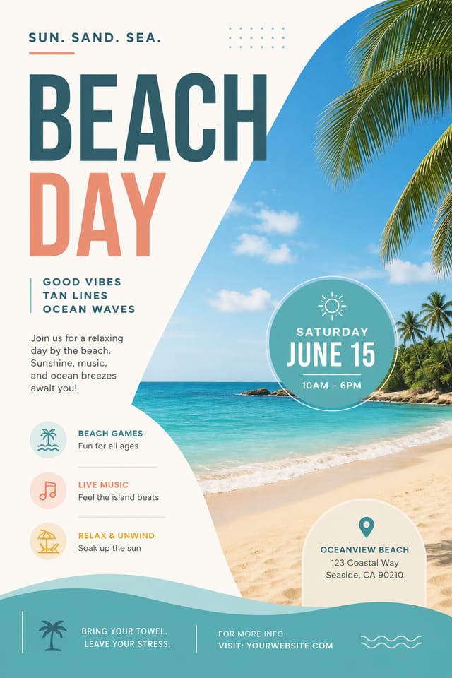 Beach Flyer — modern style flyer