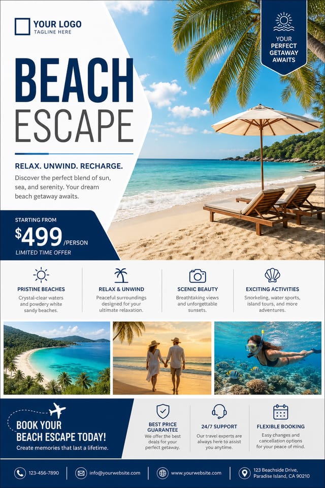 Beach Flyer — corporate style flyer