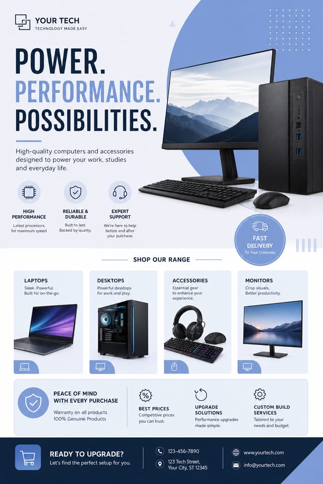 Computer Flyer — modern style flyer