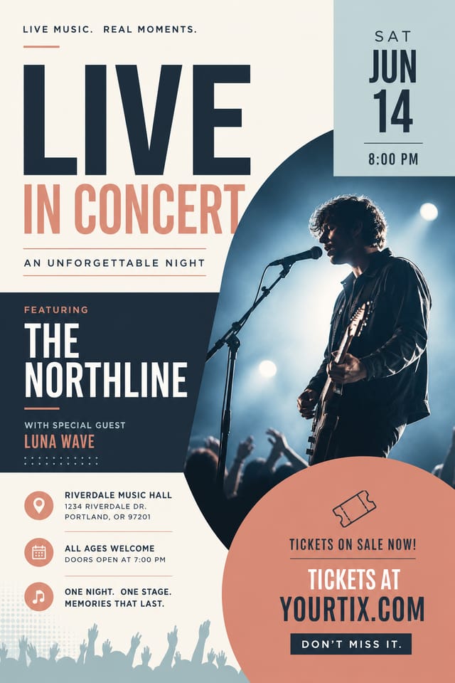 Concert Flyer — modern style flyer