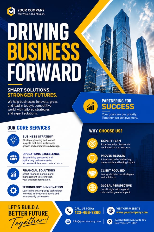 Corporate Flyer — vibrant style flyer