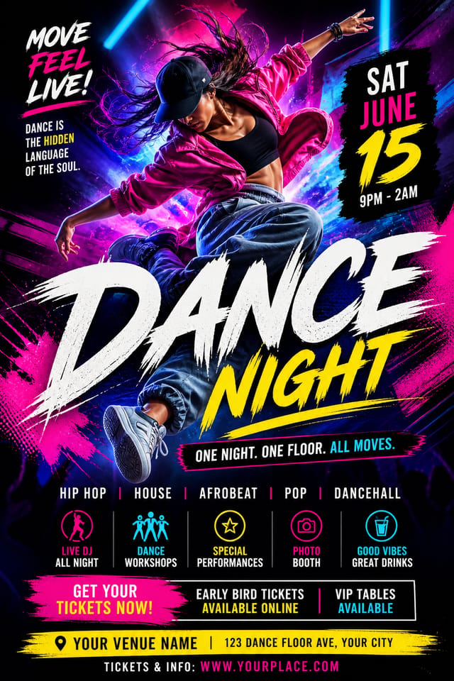 Dance Flyer — vibrant style flyer