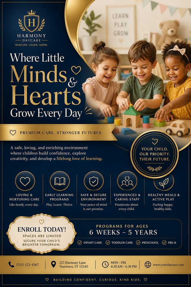 Daycare Flyer — elegant style flyer