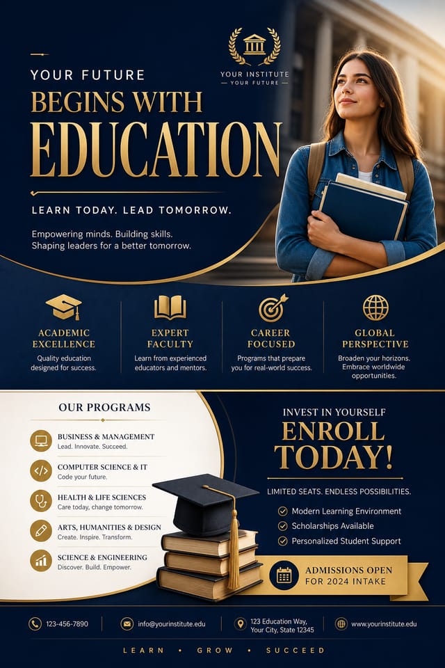 Education Flyer — elegant style flyer