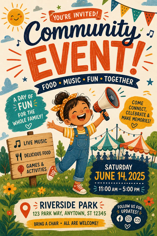 Event Flyer — illustration style flyer