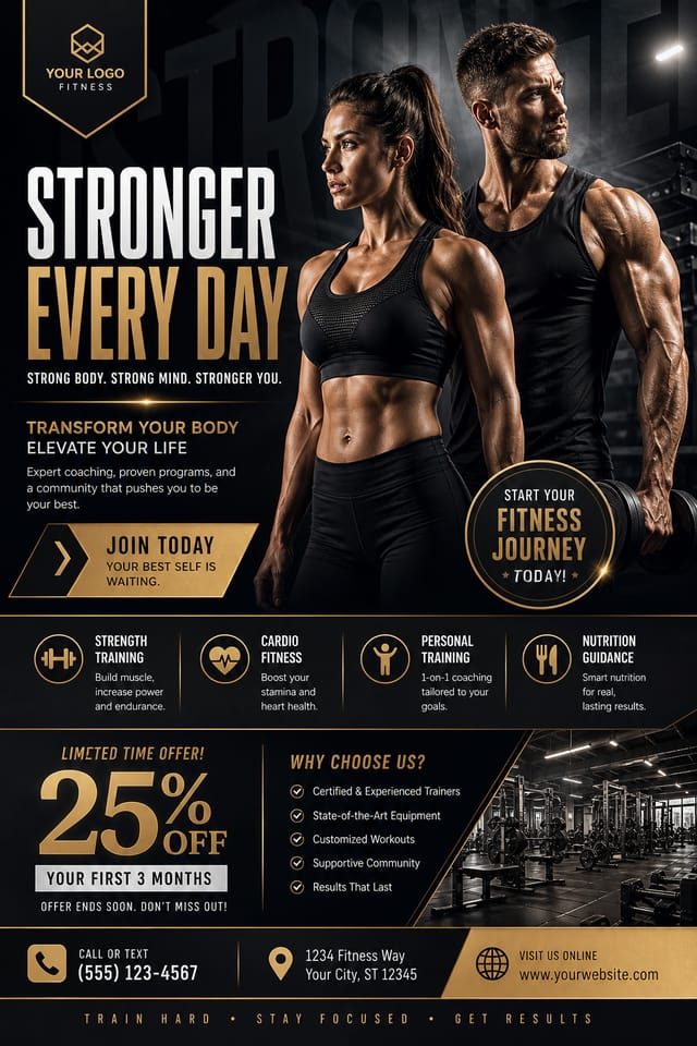 Fitness Flyer — elegant style flyer