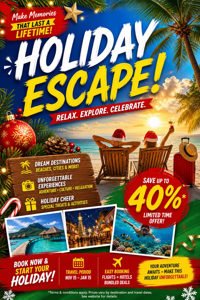 Holiday Flyer — vibrant style flyer