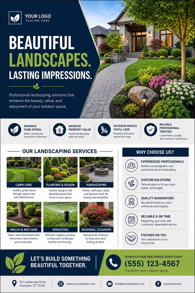 Landscaping Flyer — corporate style flyer