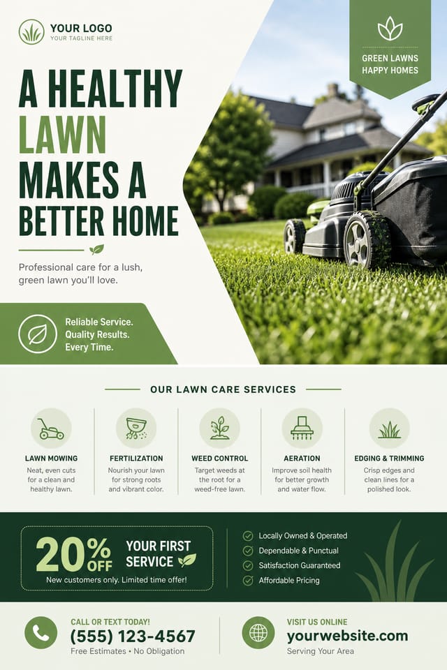Lawncare Flyer — modern style flyer